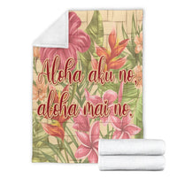 Personalized - Hawaii Tropical Hibiscus Plumeria Premium Blankets - AH - Polynesian Pride