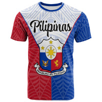 Pilipinas T Shirt Seal of Pilipinas Style Unisex Blue - Red - Polynesian Pride
