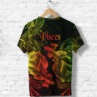 Pisces Zodiac Polynesian T Shirt Unique Style Reggae LT8 - Polynesian Pride