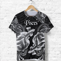 Pisces Zodiac Polynesian T Shirt Unique Style Black LT8 - Polynesian Pride
