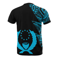 Pohnpei T Shirt Micronesian Pattern Neon Flash Style - Polynesian Pride