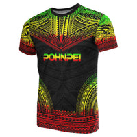 Pohnpei All Over T Shirt Pohnpei Flag Polynesian Tattoo Reggae Unisex Reggae - Polynesian Pride