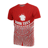 Pohnpei Polynesian Custom T Shirt Red Pride Map And Seal Unisex Red - Polynesian Pride