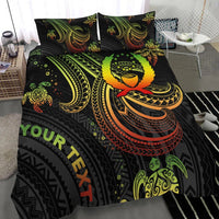 Pohnpei Custom Personalised Bedding Set - Reggae Turtle - Polynesian Pride