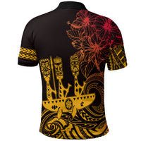 Hawaii Outrigger Canoe Paddling Polo Shirt Tribal Tiki LT7 - Polynesian Pride