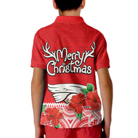 Hawaii Hibiscus Flower Mele Kalikimaka Polo Shirt LT9 - Polynesian Pride