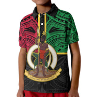 Vanuatu Polo Shirt Tribal Vanuatu Coat Of Arms Flag Style No2 LT9 - Polynesian Pride