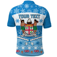 Custom Fiji Masi Tapa Christmas Vibe Polo Shirt LT9 - Polynesian Pride