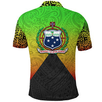 Samoa Polo Shirt Polynesian Tattoo Seashore - Polynesian Pride
