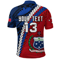 Custom Samoa Polynesian Polo Shirt Quotes Custom Text and Number LT13 - Polynesian Pride