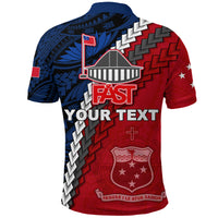 Custom F.A.S.T Samoa Polo Shirt Polynesian LT13 - Polynesian Pride