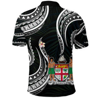 Fiji Coat of Arms Polo Shirt Polynesian mix Coconut Pattern LT13 - Polynesian Pride