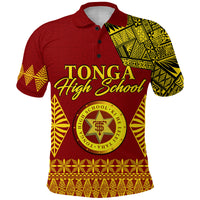 Custom Tonga High School Polo Shirt Tongan Ngatu LT13 - Polynesian Pride