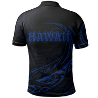 Hawaii Polo Shirt Frida Style Blue - Polynesian Pride