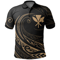Kanaka Polo Shirt Frida Style Gold - Polynesian Pride
