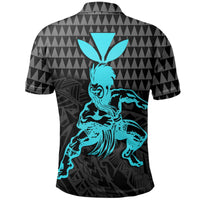 Hawaii Polo Shirt Hawaii Kanaka Maoli Warrior Emerald Color - Polynesian Pride