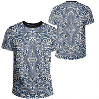 Polynesian Culture Blue White T Shirt Unisex Polyester - Polynesian Pride