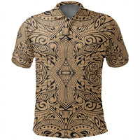 Unisex Polynesian Culture Gold Polo Shirt - Polynesian Pride