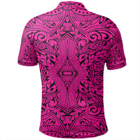 Unisex Polynesian Culture Pink Polo Shirt - Polynesian Pride