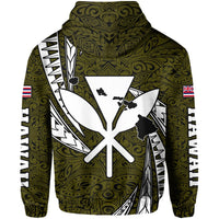 Polynesian King Culture Yellow Hoodie (Zip up) Mega Style - Polynesian Pride