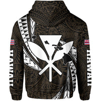 Polynesian King Hawaiian Style Tribal Tattoo Gold Hoodie Mega Style - Polynesian Pride