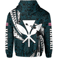 Polynesian King Kakau Turtle Blue Hoodie Mega Style - Polynesian Pride