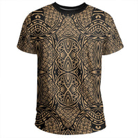 Polynesian Lauhala Mix Gold T Shirt - Polynesian Pride