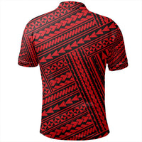 Unisex Polynesian Nation Red Polo Shirt - Polynesian Pride