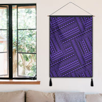 Polynesian Nation Violet Hanging Poster - AH Hanging Poster 50 x 75 cm Cotton And Linen - Polynesian Pride