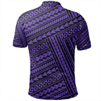 Unisex Polynesian Nation Violet Polo Shirt - Polynesian Pride