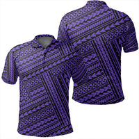 Unisex Polynesian Nation Violet Polo Shirt Unisex Art - Polynesian Pride