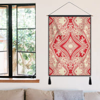 Polynesian Plumeria Mix Hanging Poster - AH Hanging Poster 50 x 75 cm Cotton And Linen - Polynesian Pride