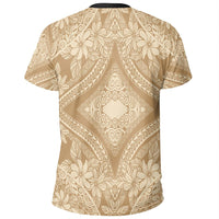 Polynesian Plumeria Mix Gold T Shirt - Polynesian Pride