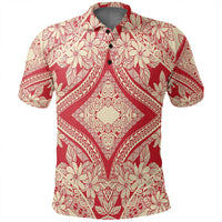 Unisex Polynesian Plumeria Mix Polo Shirt - Polynesian Pride