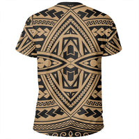 Polynesian Seamless Gold T Shirt - Polynesian Pride