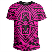Polynesian Seamless Pink T Shirt - Polynesian Pride