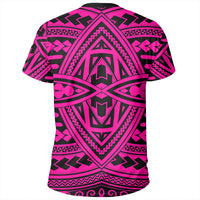 Polynesian Seamless Pink T Shirt - Polynesian Pride