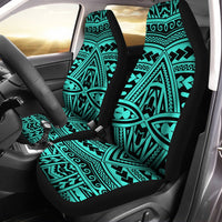 Polynesian Seamless Turquoise Car Seat Cover - Polynesian Pride