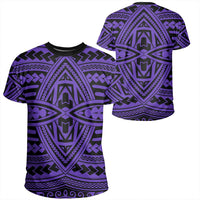 Polynesian Seamless Violet T Shirt Unisex Polyester - Polynesian Pride