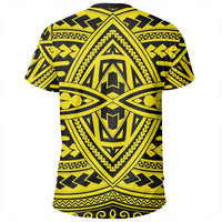 Polynesian Seamless yellow T Shirt - Polynesian Pride