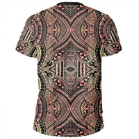 Polynesian Symmetry Brown T Shirt - Polynesian Pride