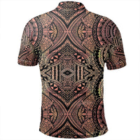 Unisex Polynesian Symmetry Brown Polo Shirt - Polynesian Pride