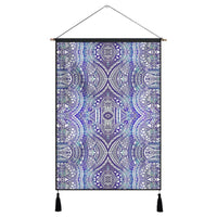 Polynesian Symmetry Gardient Violet Hanging Poster - AH Hanging Poster 43 x 65 cm Cotton And Linen - Polynesian Pride