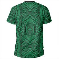 Polynesian Symmetry Green T Shirt - Polynesian Pride
