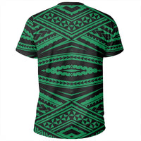 Polynesian Tatau Green T Shirt - Polynesian Pride
