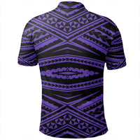 Unisex Polynesian Tatau Violet Polo Shirt - Polynesian Pride