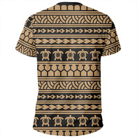 Polynesian Tattoo Tribal Gold T Shirt - Polynesian Pride