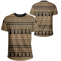 Polynesian Tattoo Tribal Gold T Shirt Unisex Polyester - Polynesian Pride