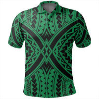 Unisex Polynesian Tradition Green Polo Shirt - Polynesian Pride