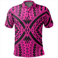 Unisex Polynesian Tradition Pink Polo Shirt - Polynesian Pride